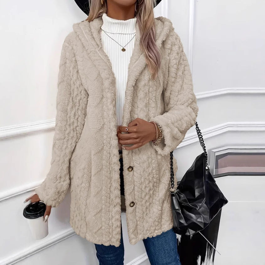 Women Cozy Fleece Jacket Lune London