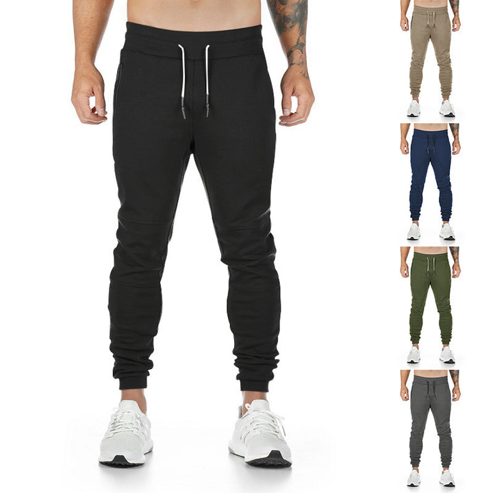 Sporty jogging pants for men with modern side pockets and elastic waist Lune London