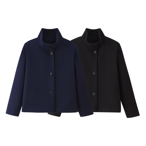 Veste élégante pour femmes avec col haut et fermeture à boutons Chic & Stil