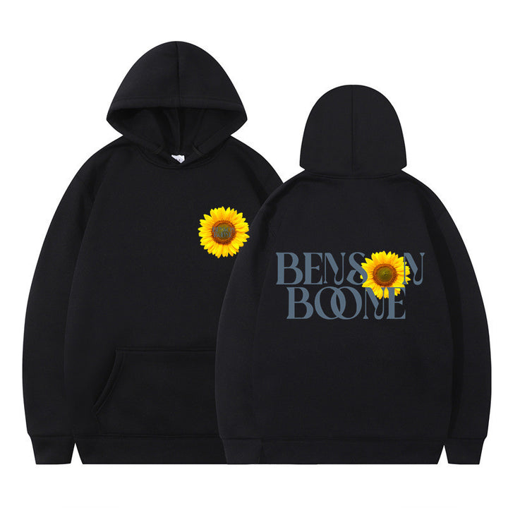 Women's hoodie with unique sunflower design and comfortable fit Lune London