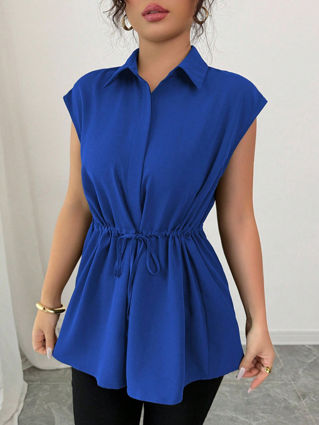 Women casual blouse with tailored cut Lune London