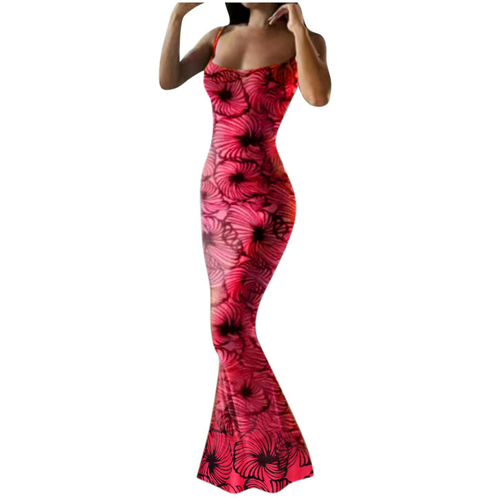 Ladies Elegant Maxi Dress with Floral Print Lune London