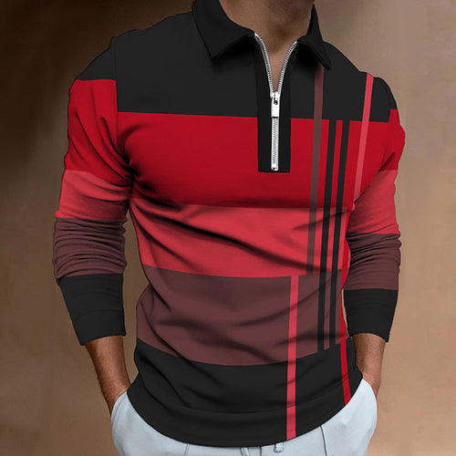 Men's polo with high collar Lune London