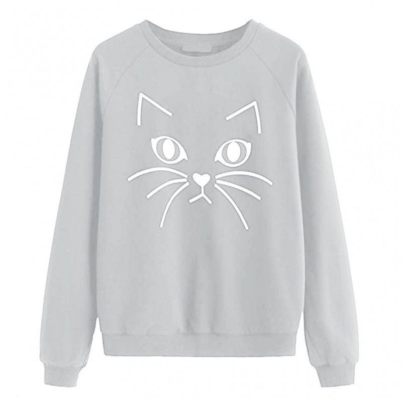 Sweatshirt pour femmes avec motif de chat Chic & Stil