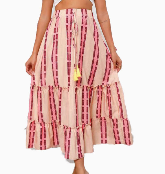Women Maxi Skirt Ruffles Bohemian Lune London