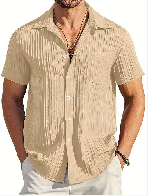 Structured short sleeve beach shirt for men Lune London