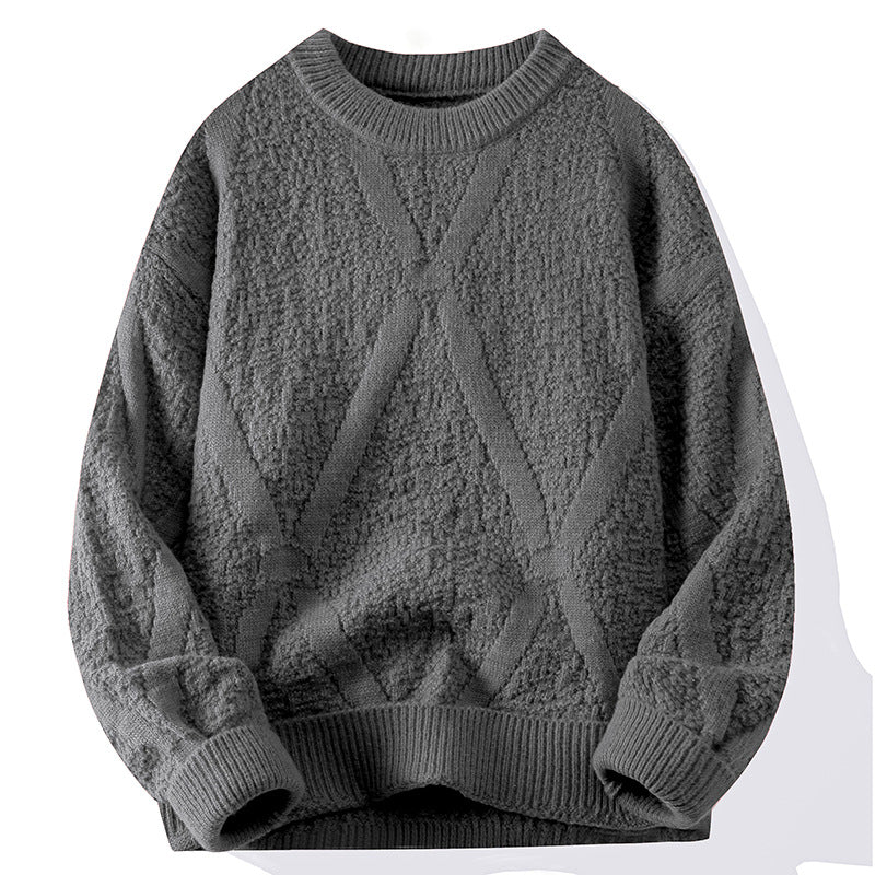 Ladies Knit Sweater with Pattern and Textured Surface Lune London