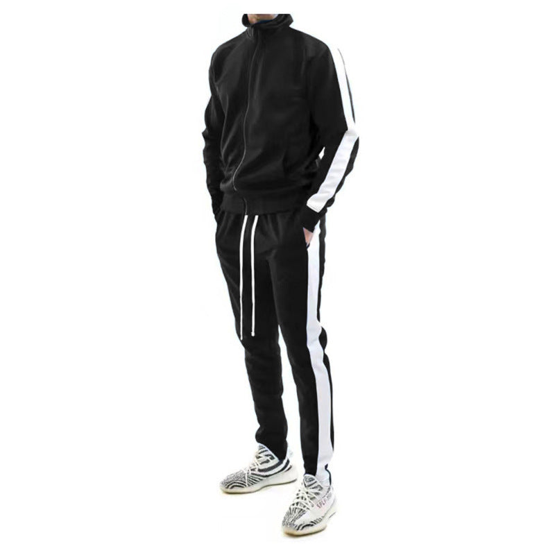 Lune London | Men's sporty tracksuit with full zip and contrast stripes