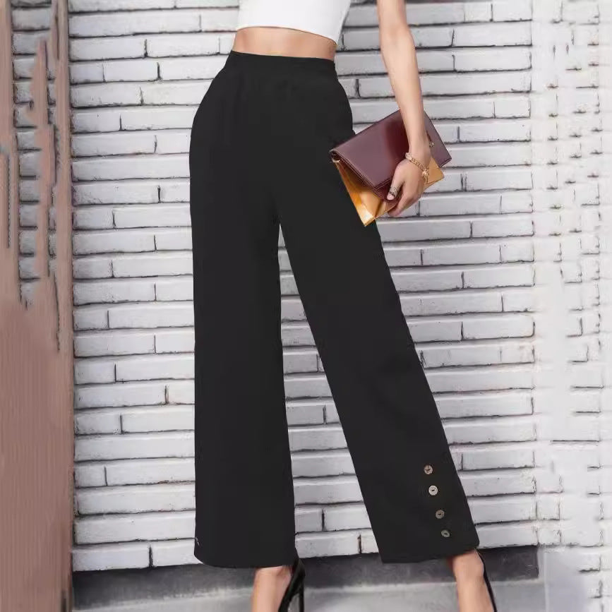 Ladies Large Culotte with fashionable button details Lune London