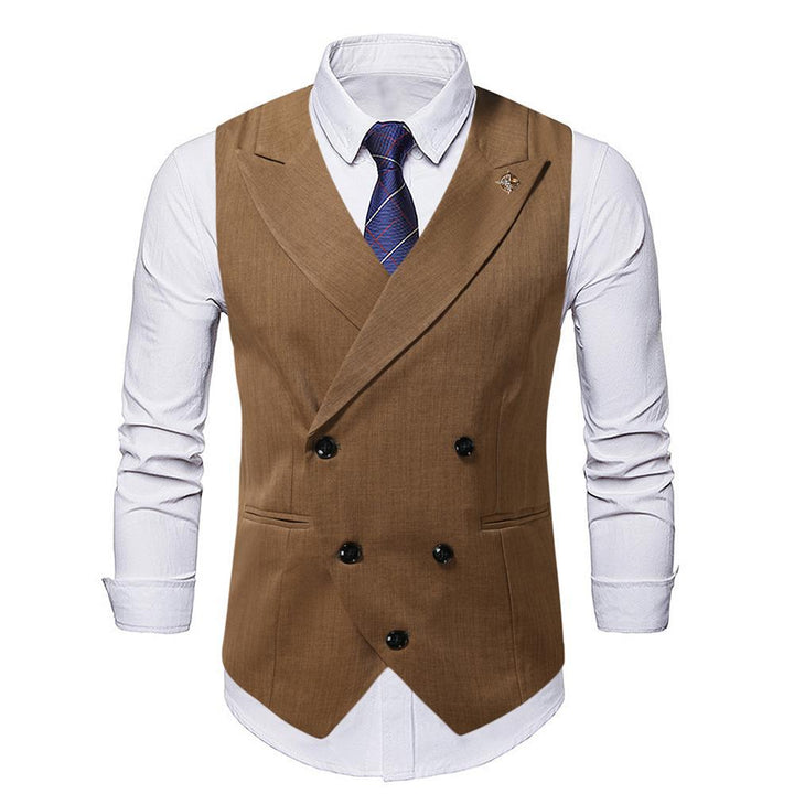 Men's Double-breasted Tailored Suit Vest Lune London