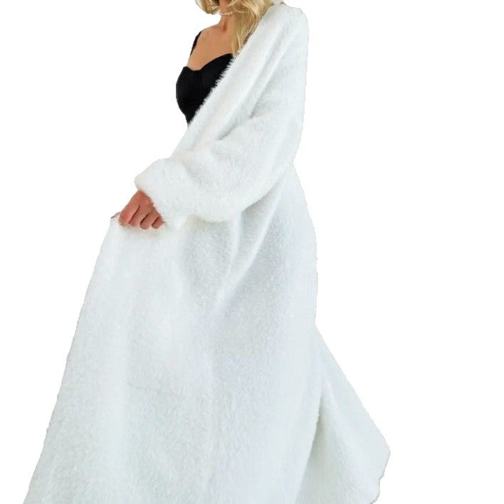 Ladies Chunky Knit Long Cardigan Lune London