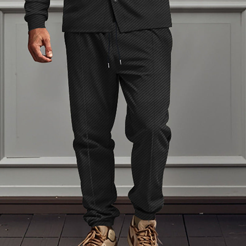 Men's branded jogger pants with elastic waistband and practical side pockets Lune London