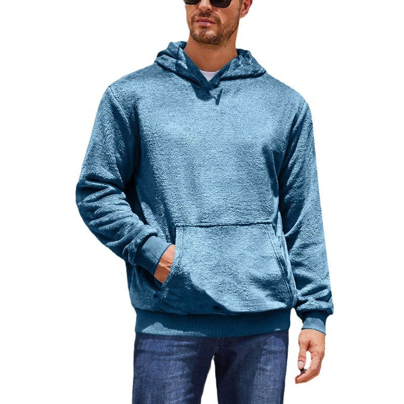 Comfortable fleece hoodie for men with kangaroo pocket Lune London
