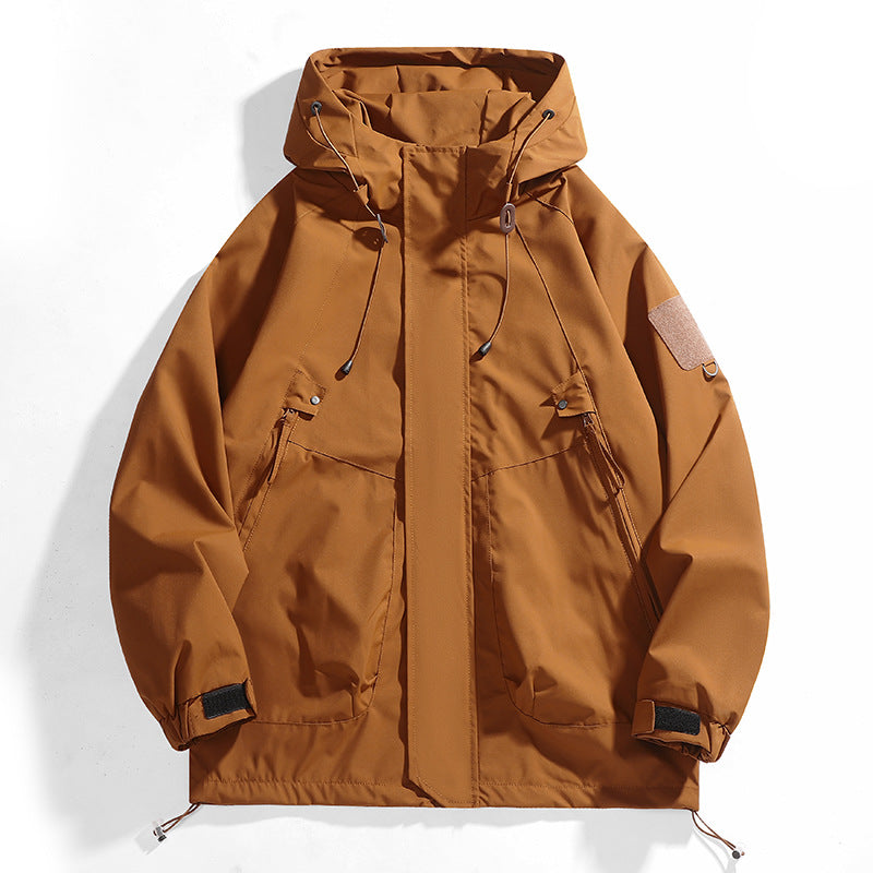 Women's waterproof outdoor jacket with adjustable hood and breathable inserts Lune London
