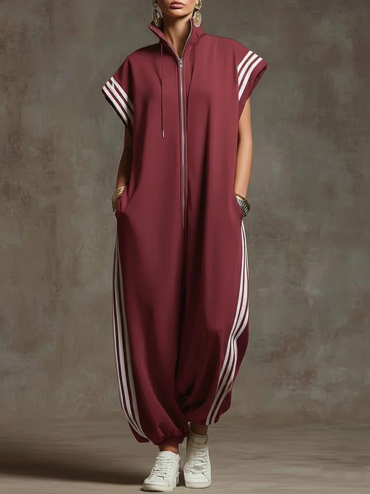 Women Stylish Jumpsuit with Modern Contrasts Lune London