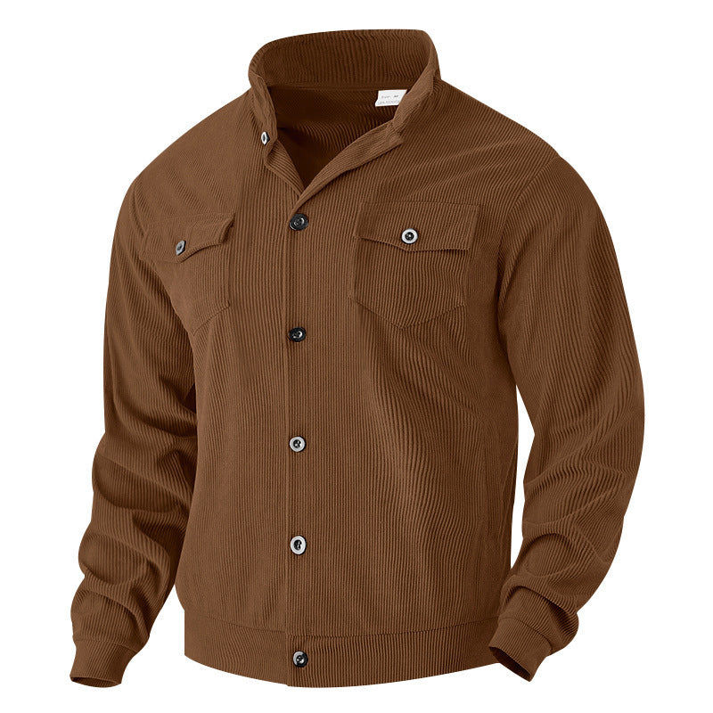 Modern fit corduroy jacket for men with chest pockets Lune London