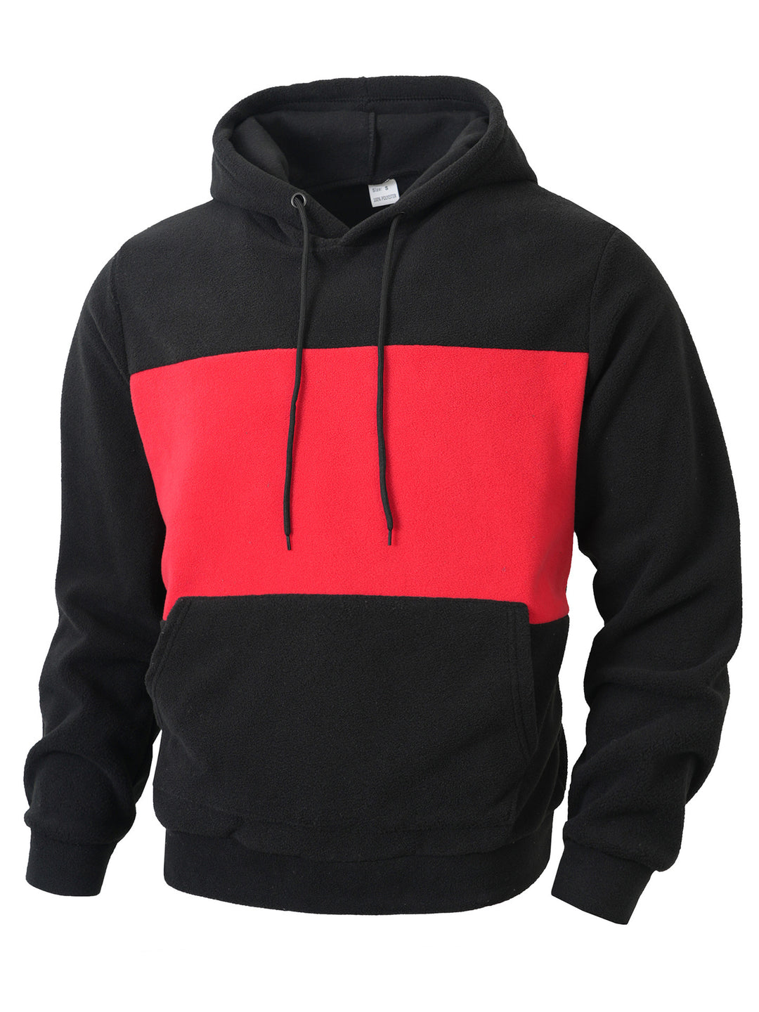 Men's hoodie in fleece with oversized collar Lune London