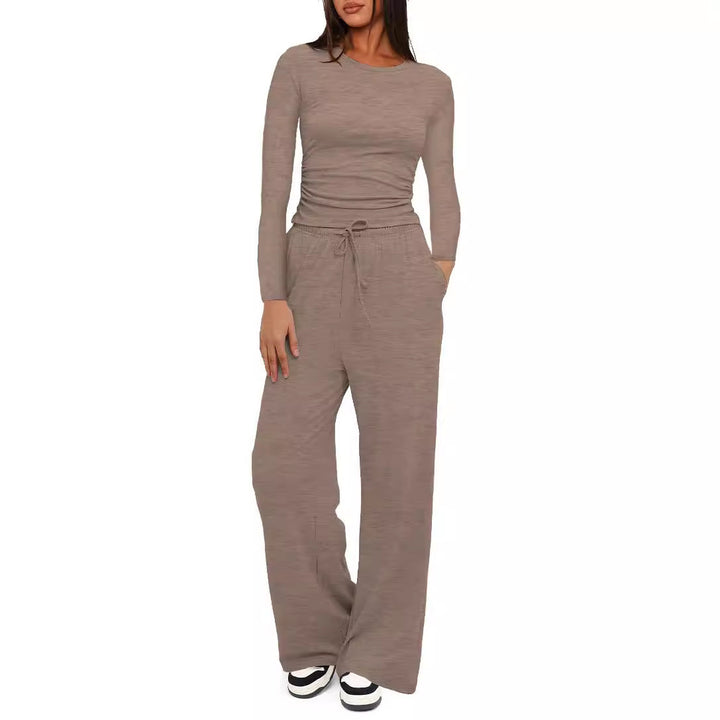 Ensemble de salon décontracté pour femmes avec top à manches longues Chic & Stil