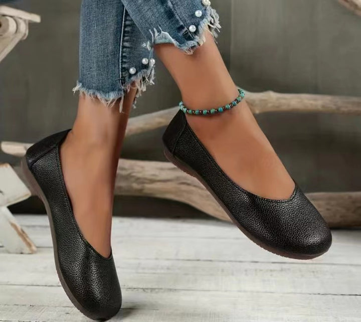 Ladies Chic Structured Flat Slippers