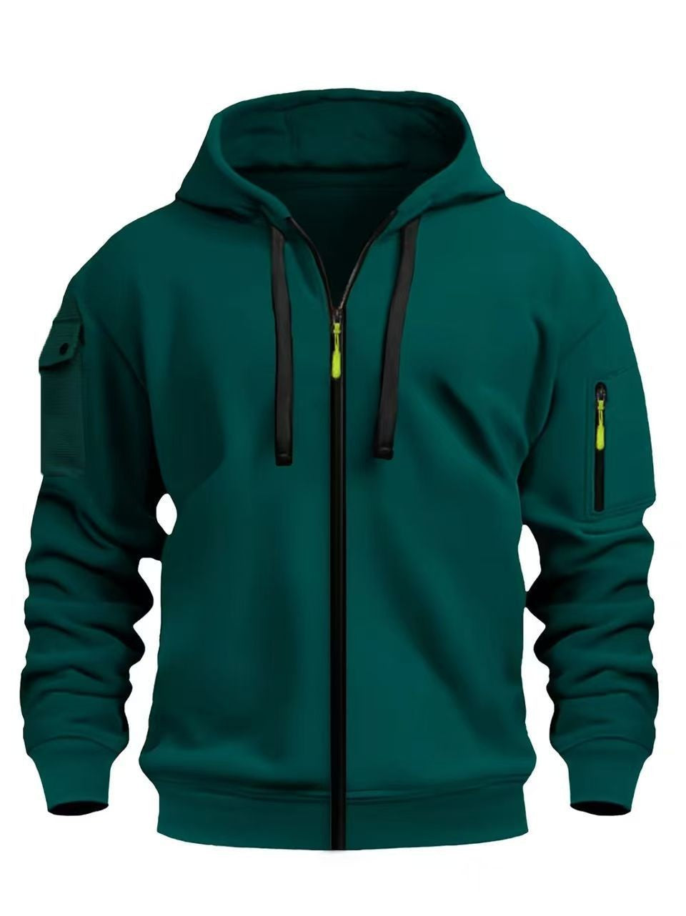 Men's hoodie jacket with functional zip pockets and modern cut Chic & Stil