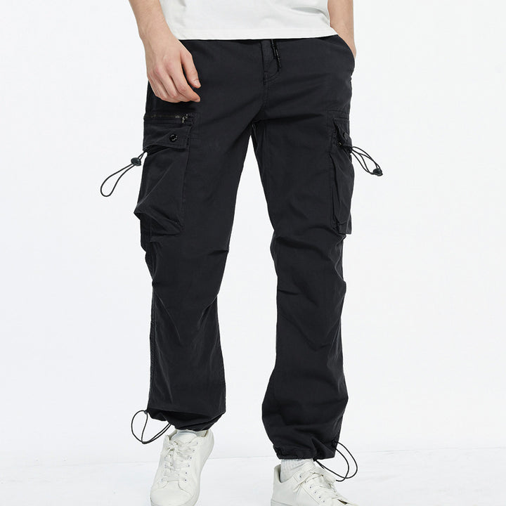 Men's cargo pants with practical side pockets and adjustable waist Lune London