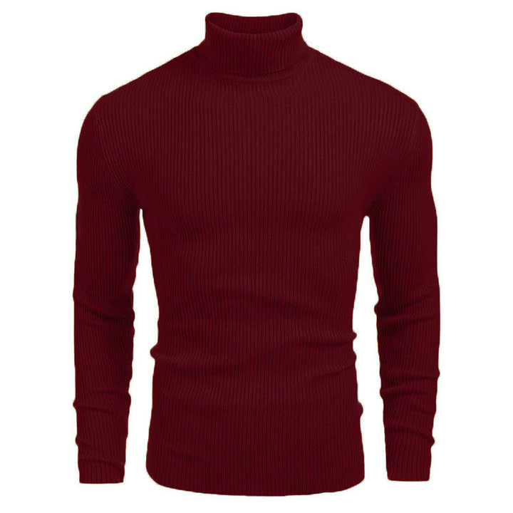 Men's Turtleneck Sweater Made Of Fine Ribbed Knit Lune London