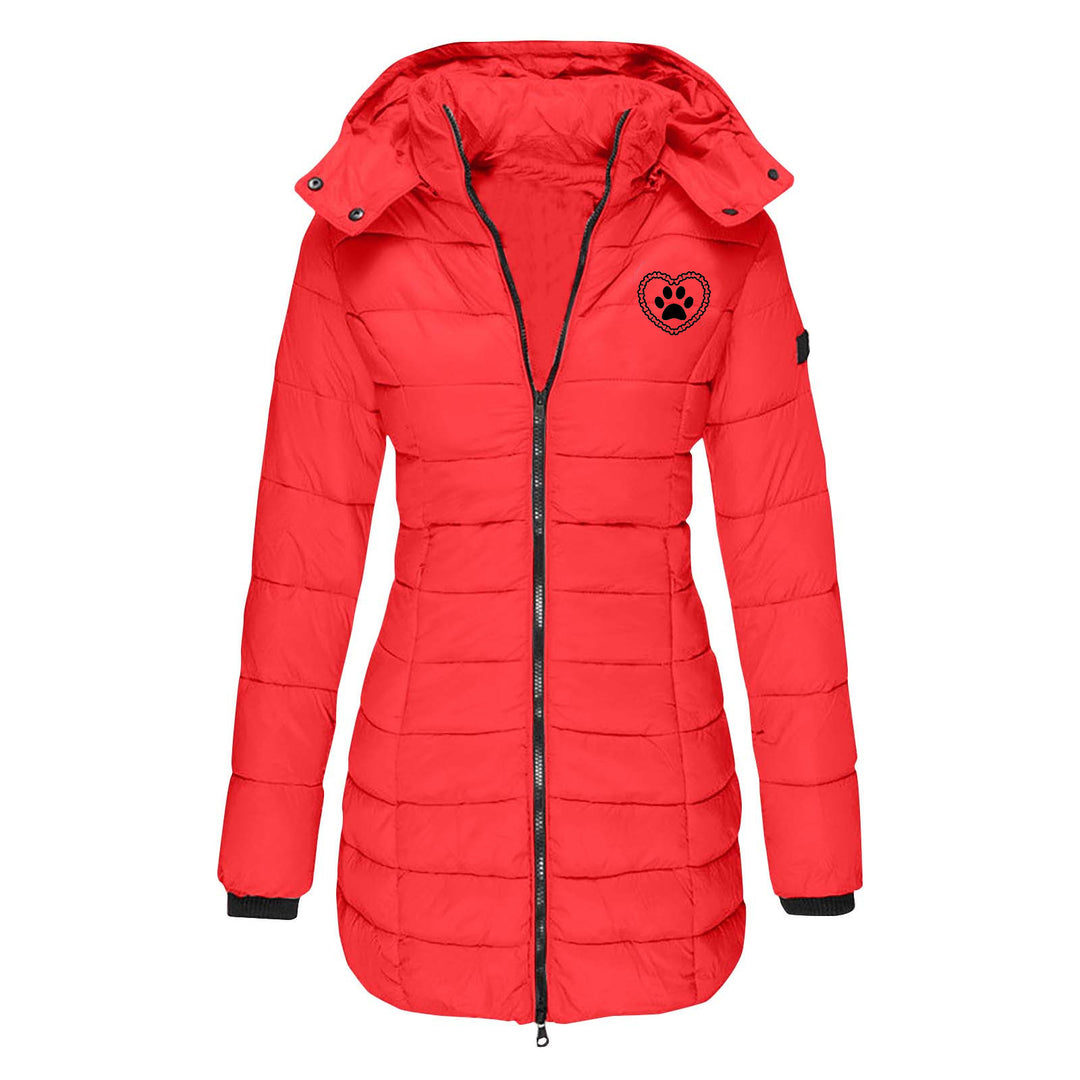 Women's transition jacket lined with removable hood Lune London
