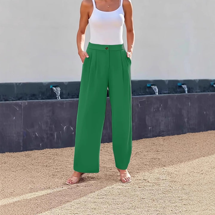 Elegant and casual high-waisted pants for women with practical pockets Lune London
