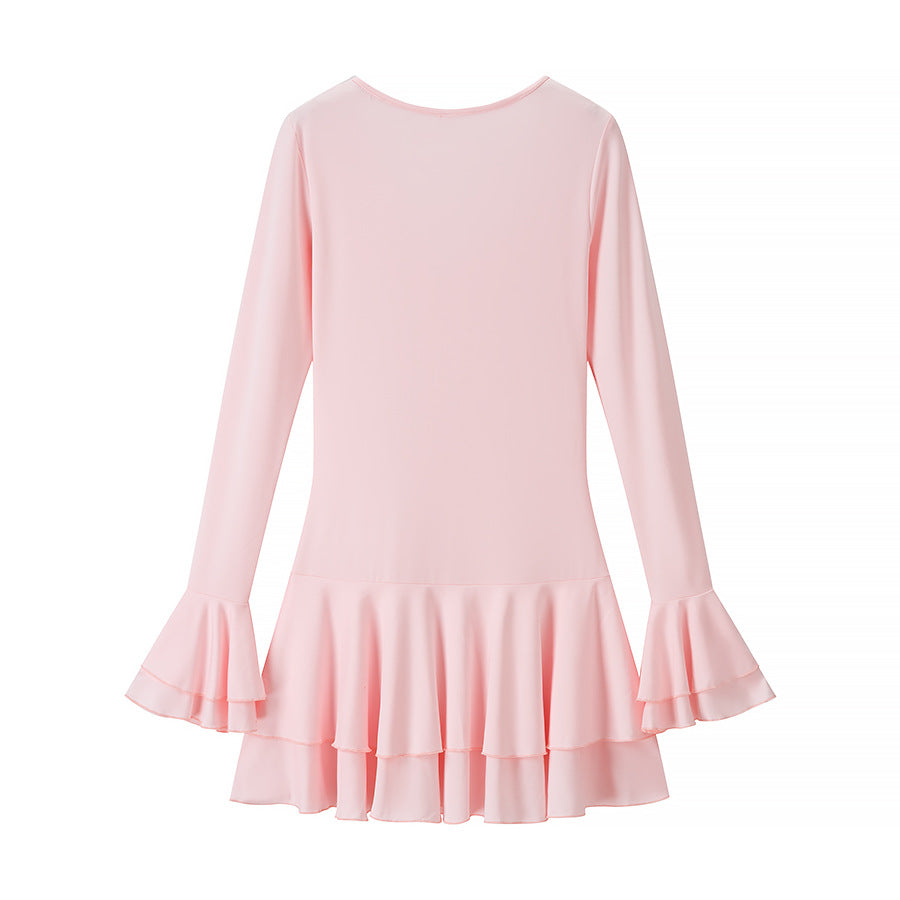 Shirt dress for women with a voluminous ruffle trim and an elegant button detail Lune London