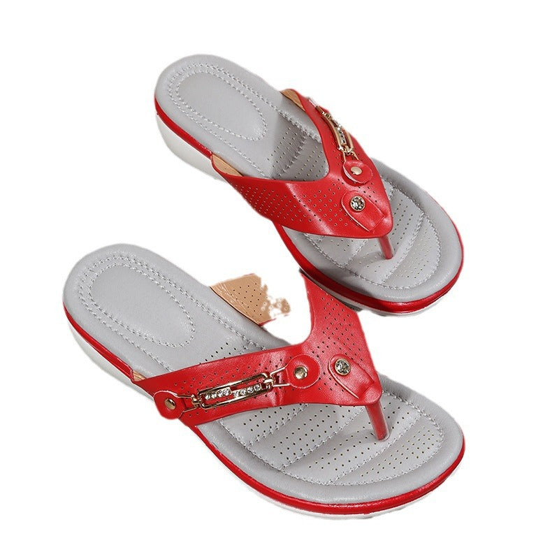 Comfort thong sandals for ladies with arch support Lune London