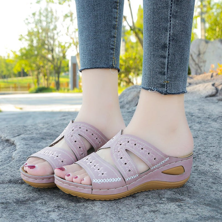 Slip-on sandals enhancing comfort for women Lune London