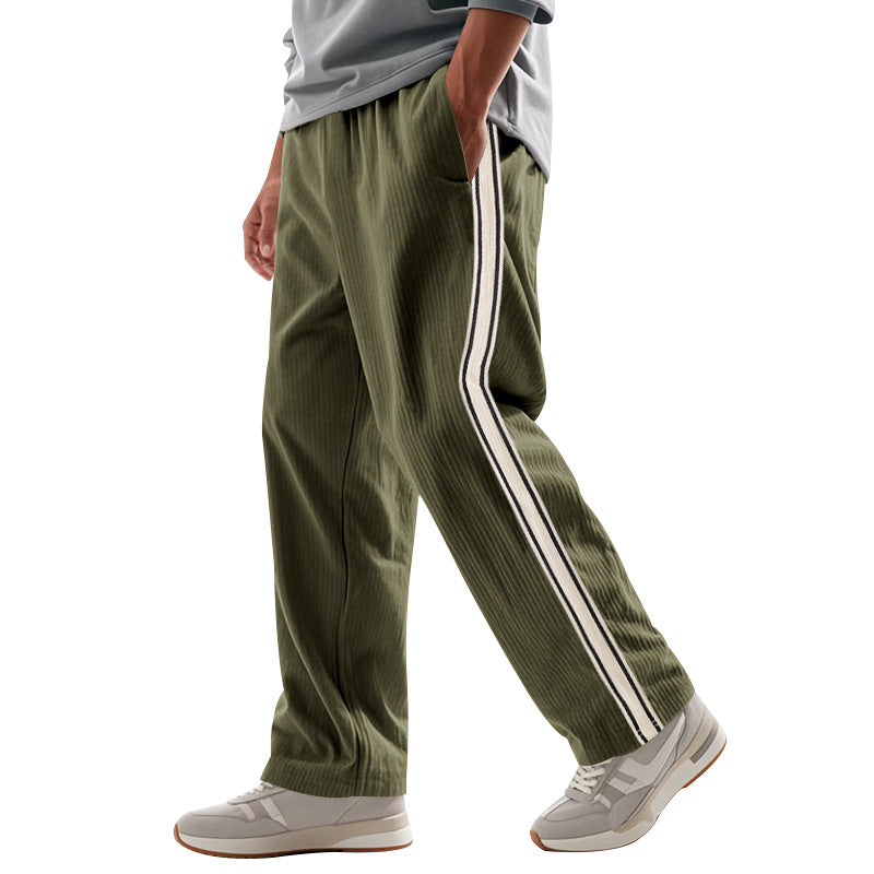 Lune London men's casual sports pants with side stripes