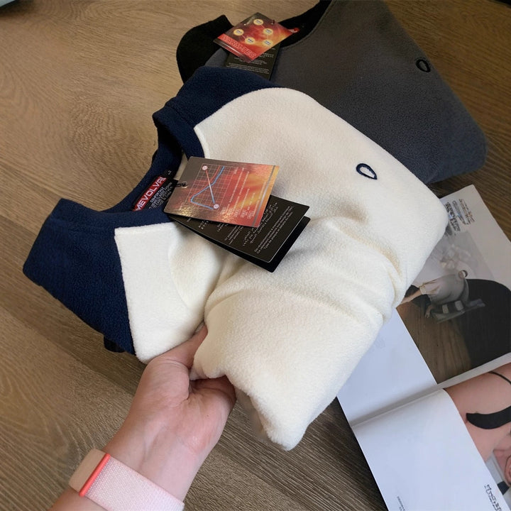Femme haut en polaire avec manches raglan et grand confort de port Chic & Stil