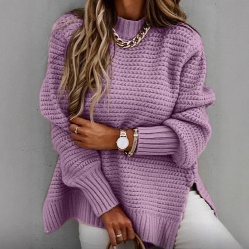 Pull en tricot pour femmes avec un design structuré à la mode Lune London
