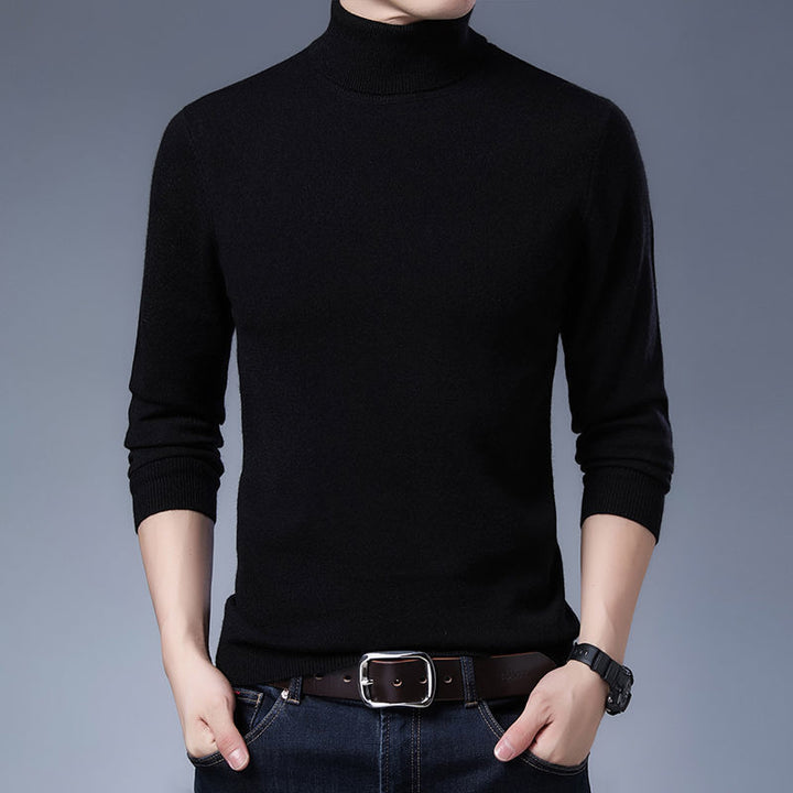 High-quality wool turtleneck sweater for men Lune London