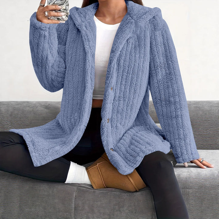 Soft fleece hooded jacket for women Lune London