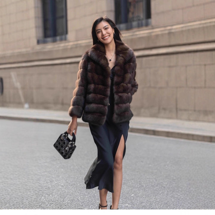 Elegant and luxurious ladies fur jacket Lune London