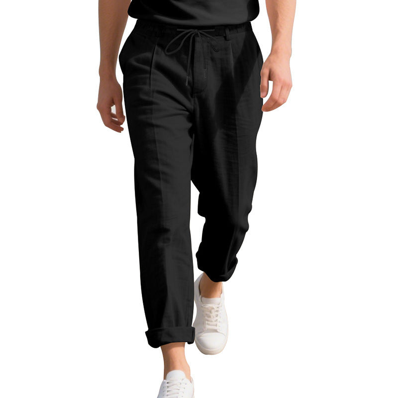 Casual beach pants for men with elastic waist and handy side pockets Lune London