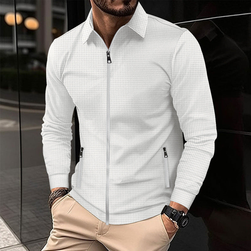 Trend transitional jacket for men with zipper and practical pockets Lune London