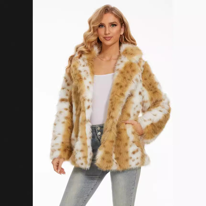 Ladies Fuzzy Oversized Jacket Lune London