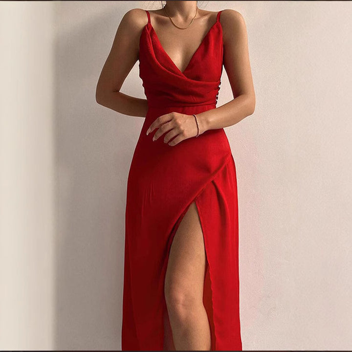 Elegant Maxi Dress with Boat Neck for Chic Women