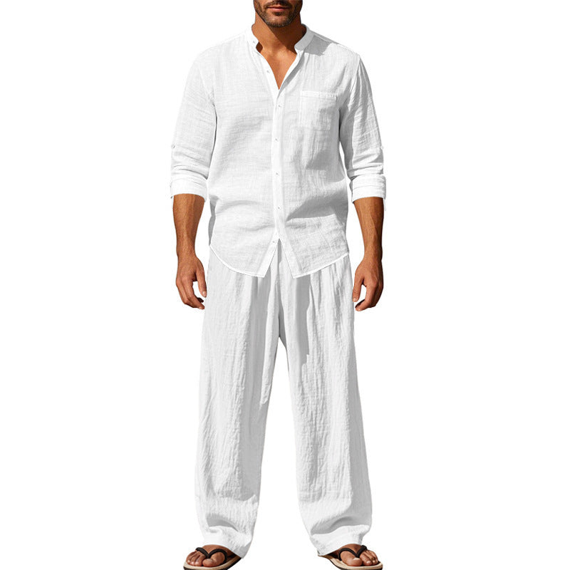 Men complete light linen outfit Lune London