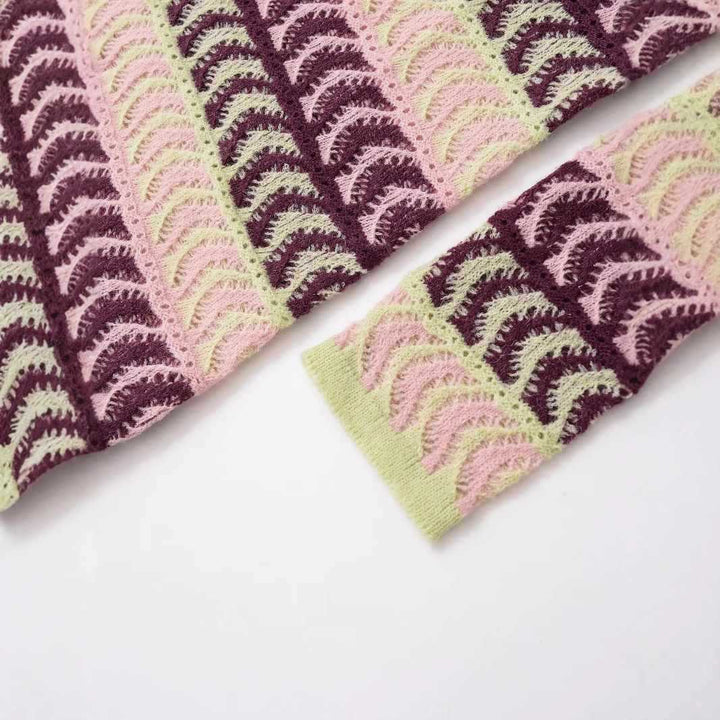Knit dress for women with high-quality pattern and long sleeves Lune London