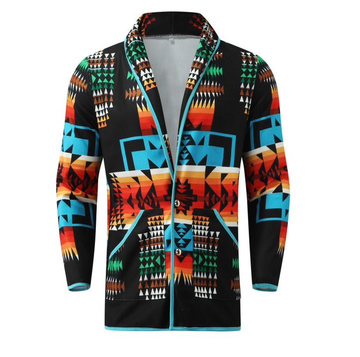 Trendy women's blazer with an eye-catching geometric design Lune London