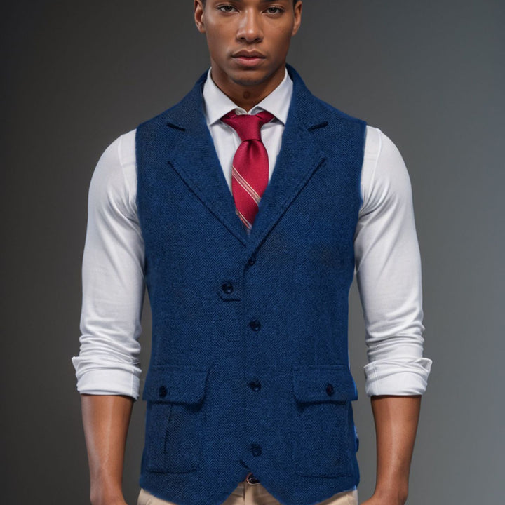 Veste élégante pour hommes au motif écossais classique Lune London
