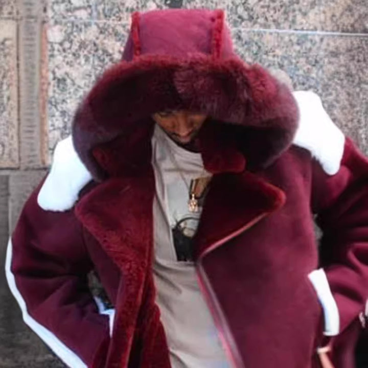 Ladies Teddy Plush Coat with Hood Lune London
