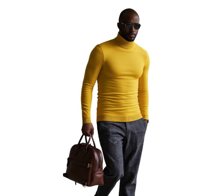 Men's turtleneck sweater with a fine texture Lune London