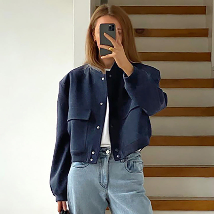 Oversized casual jacket for women with practical pockets and modern cut Lune London