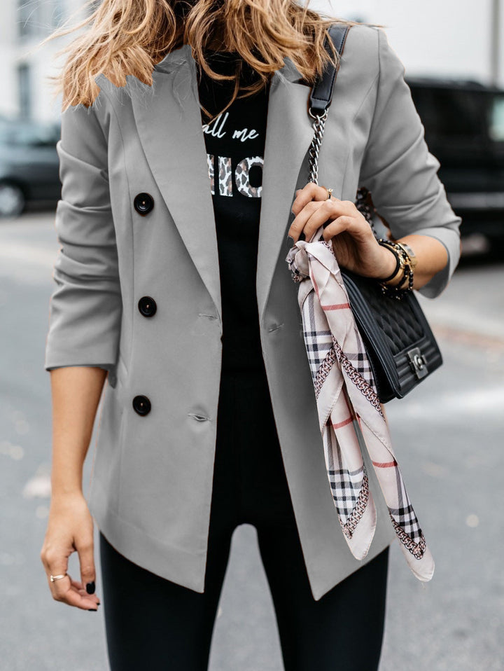 Lune London | Women's elegant tailored blazer with double button placket