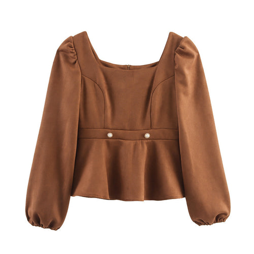 Playfully cut blouse for ladies Lune London